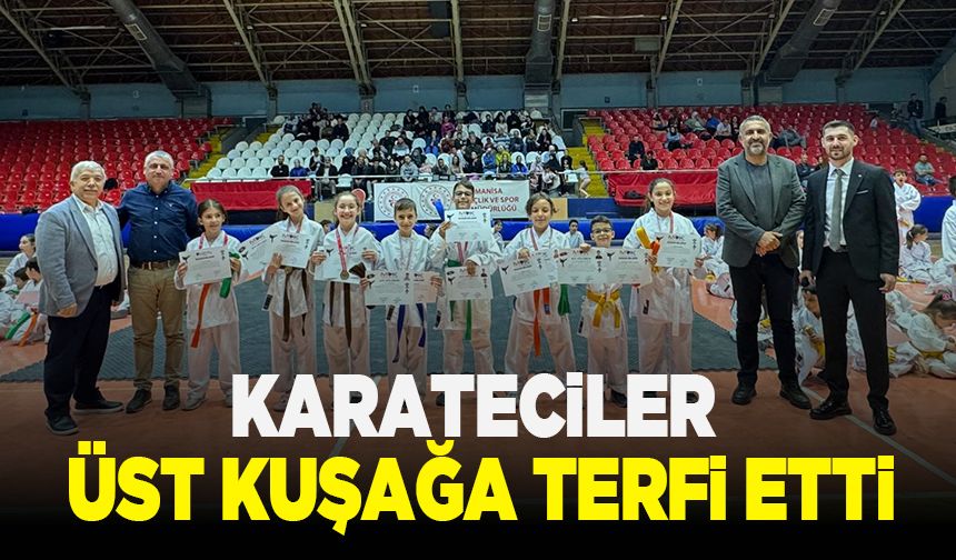 Manisa BBSK'lı karateciler bir üst kuşağa terfi etti