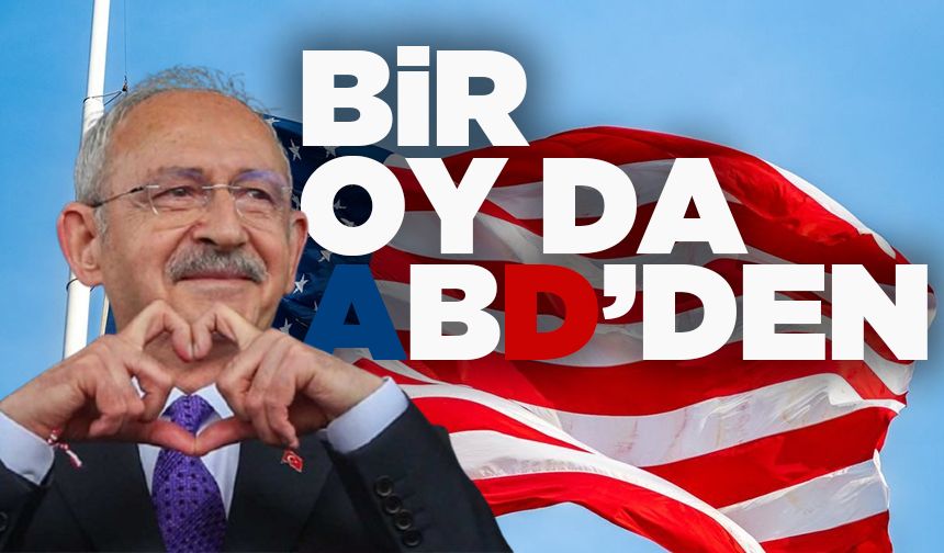 ABD seçimlerinde değişik anlar! Kılıçdaroğlu'na oy çıktı