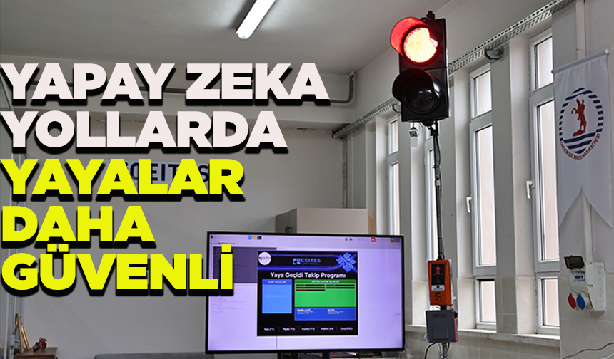 Yapay zeka destekli yaya geçidinde her yayaya durumuna özel geçiş süresi verilecek