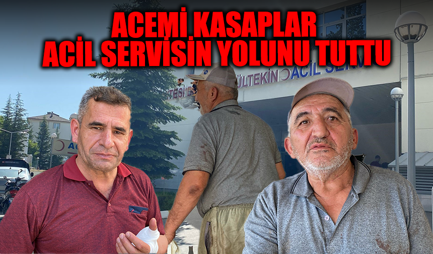 Acemi kasaplar acil servisin yolunu tuttu