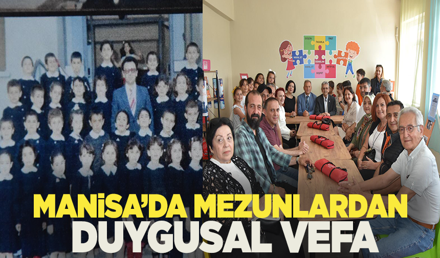 Manisa’da mezunlardan emekli öğretmene duygusal vefa: Özel sınıfla anısını yaşatıyorlar
