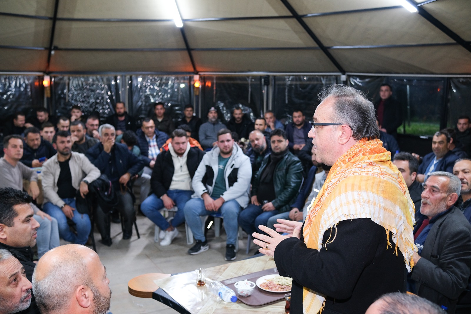 AK Partili Tonguç'un miting havasında geçen Sancalklıbozköy ziyareti-3