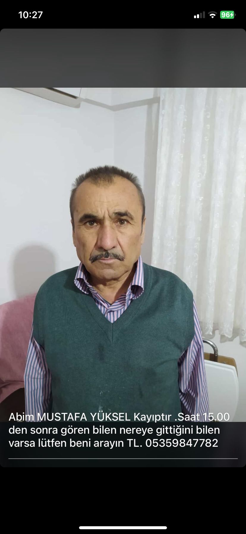 Kayıp Aranıyor! 58 Yaşında Ki Mustafa Amcadan 19 Saattir Haber Alınamıyor (3)