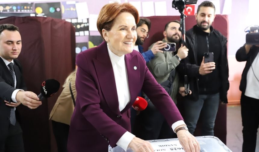 İyi̇ Parti Genel Başkanı Meral Akşener Oyunu Kullandı