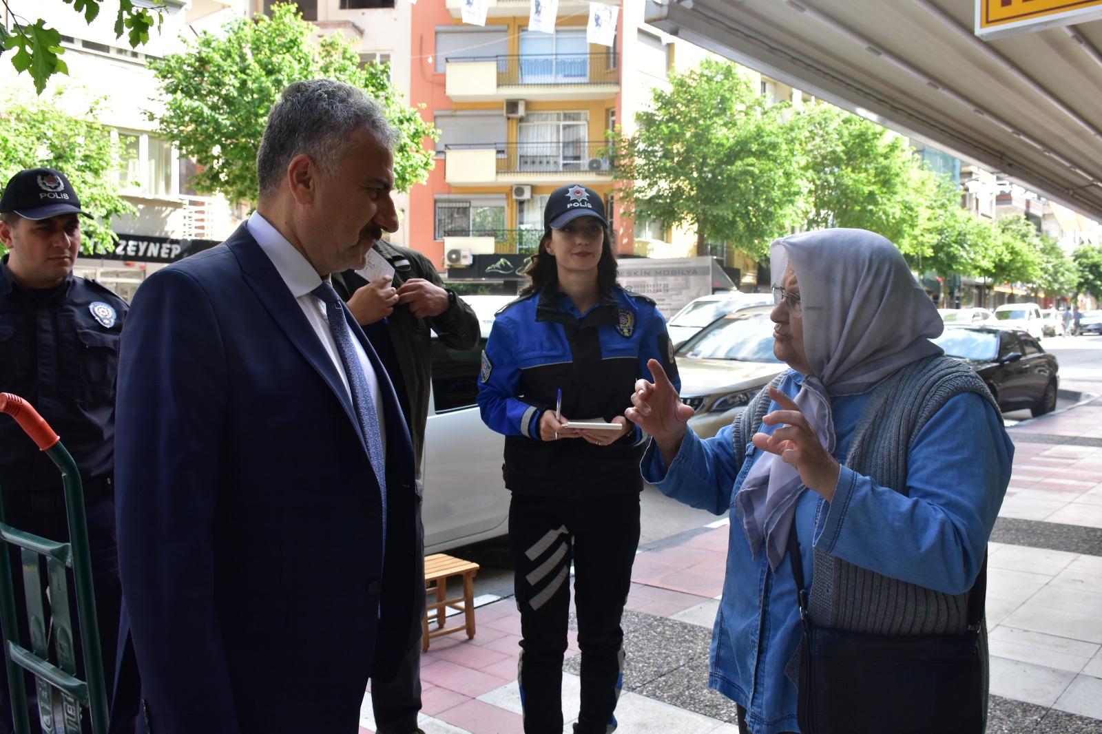 Emniyet Müdürü Fahri Aktaş Utku Mahallesi'nde Esnaf Ile Buluştu (1)