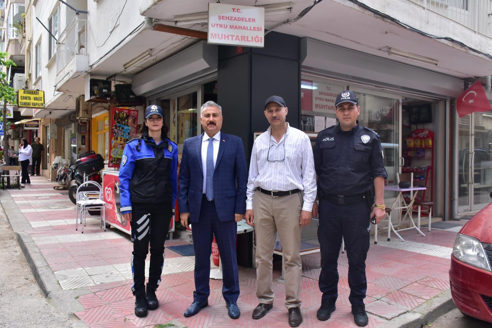 Emniyet Müdürü Fahri Aktaş Utku Mahallesi'nde Esnaf Ile Buluştu (14)