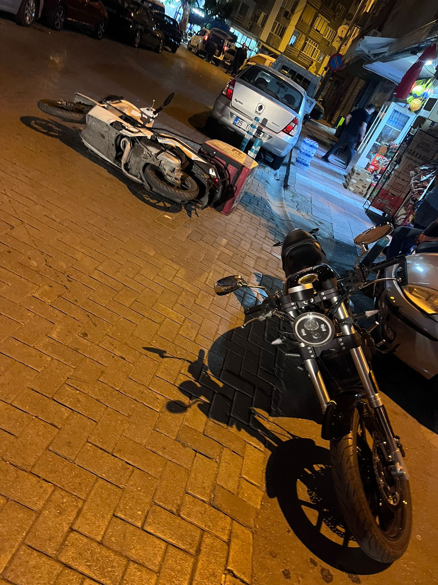 Manisa'da Motosiklet Kazası! 1 Yaralı (2)