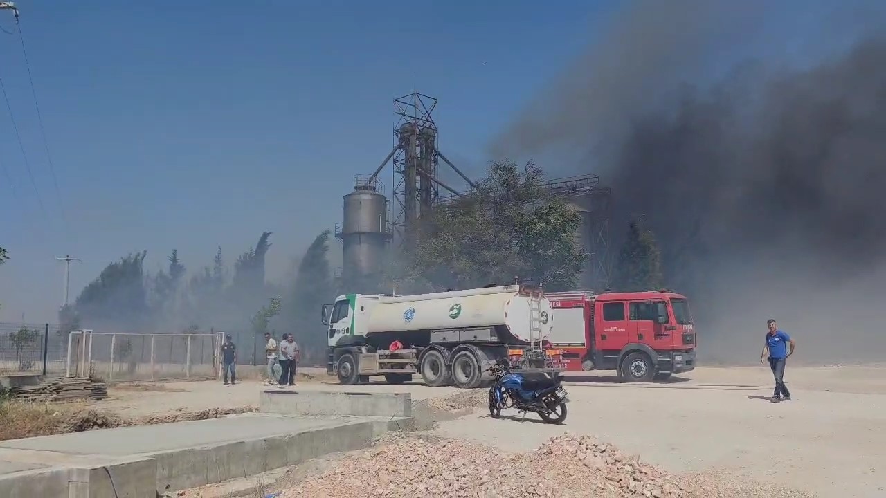 Geri Dönüşüm Deposunda Yangın, Rüzgarın Etkisiyle Yayıldı (4)