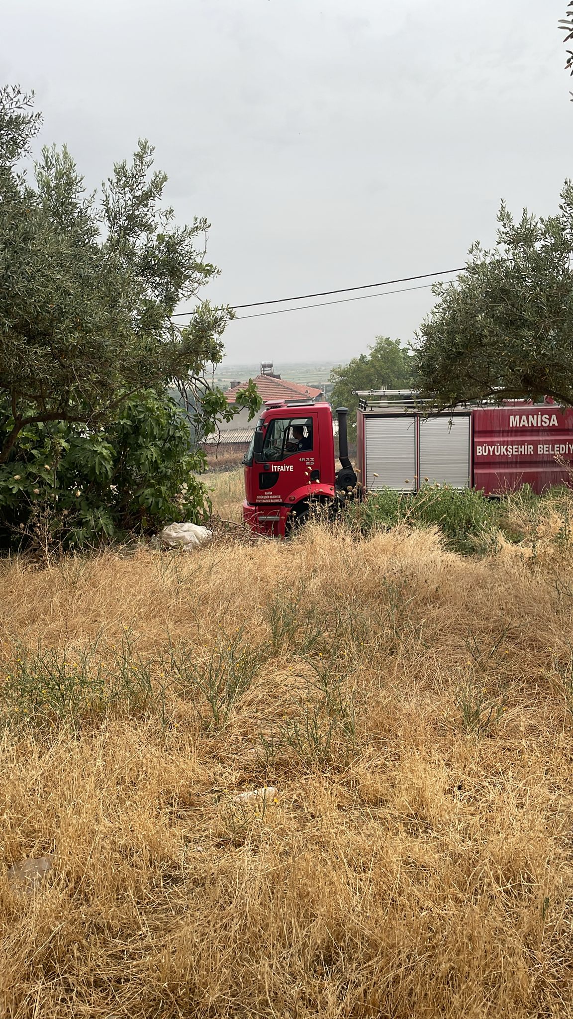 Son Dakika Manisa'da Yangın (1)