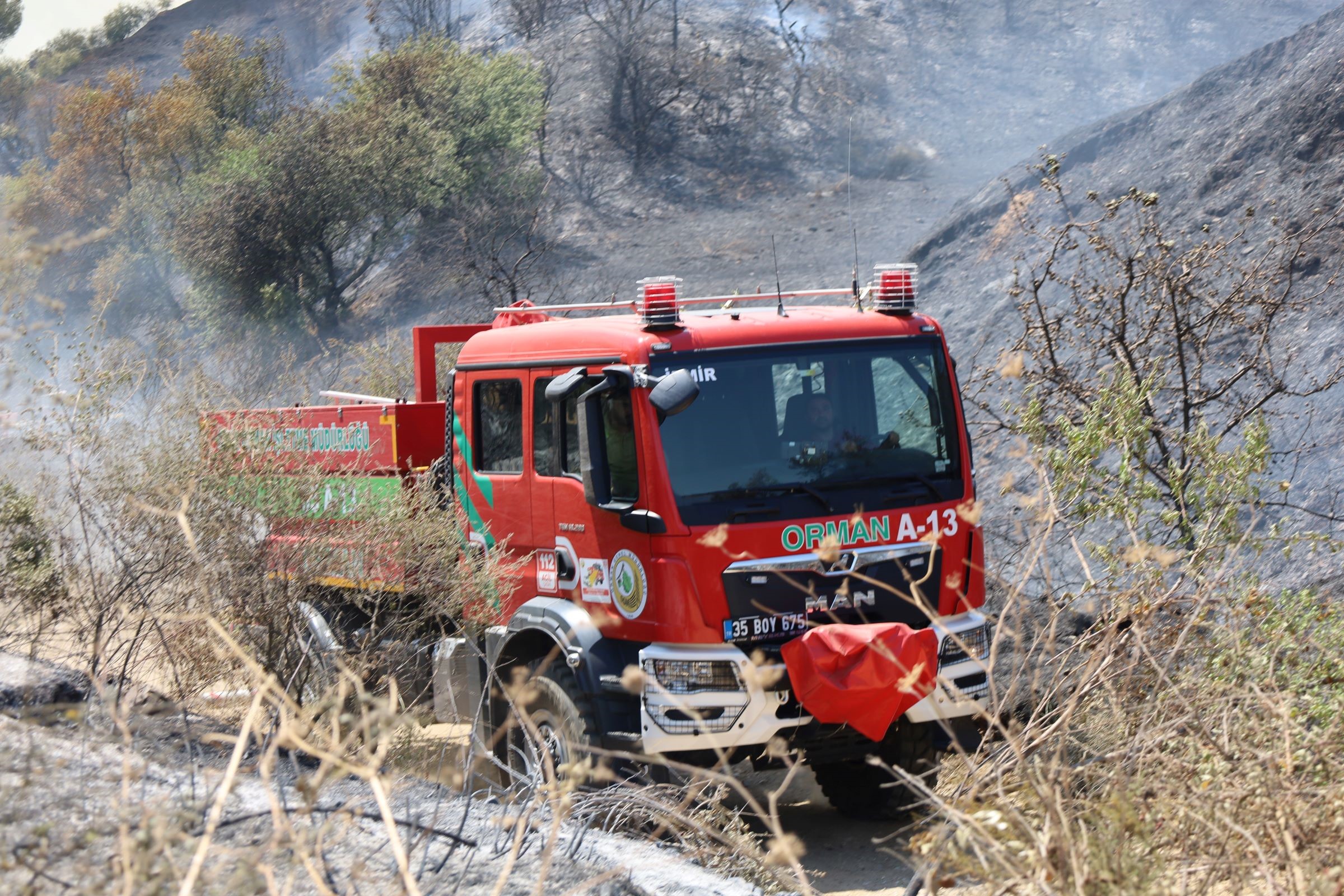 Manisa'daki Orman Yangını Kontrol Altına Alındı (2)-1