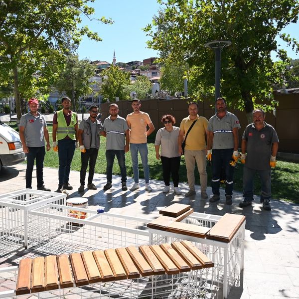 Soma’da Çevre Bilinci Arttırmak Için Yeni Proje; Gabion Tasarım Saksılar (5)