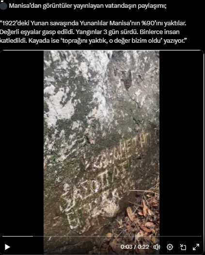 Yunan ordusunun bıraktığı 102 yıllık not dikkat çekti