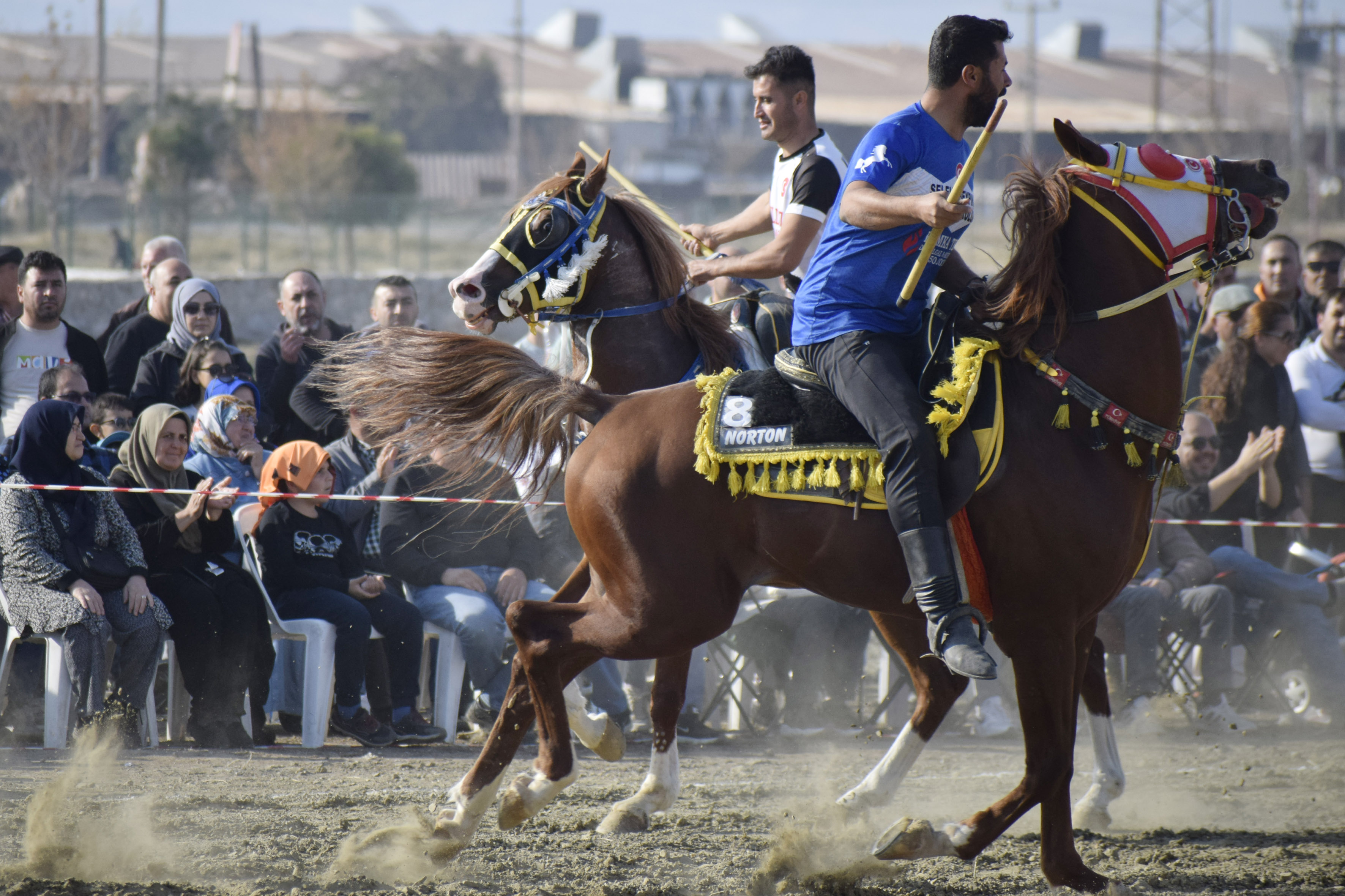 Manisa'nın Turgutlu Ilçesinde Cirit Gösterisi Sunuldu. (6)