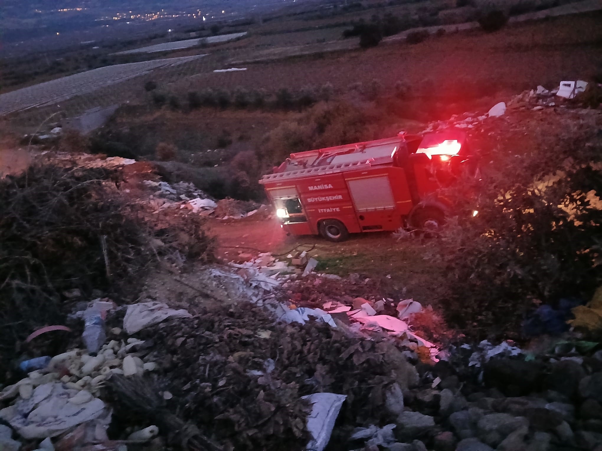 Sarıgöl'de Aynı Çöplükte Ikinci Yangın (5)