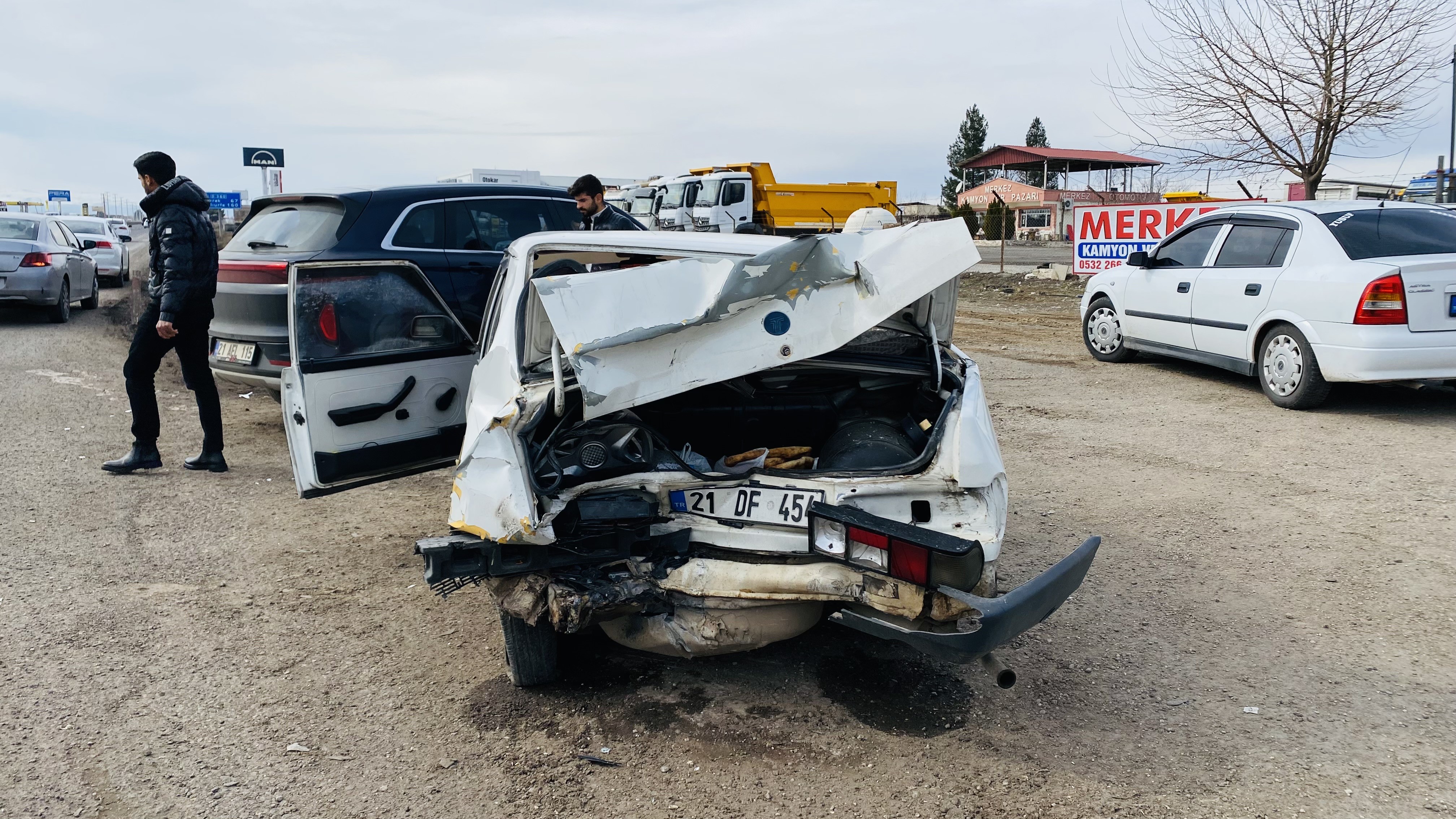 Togg Ile Çarpışan Tofaş Hurdaya Döndü 4 Yaralı (3)