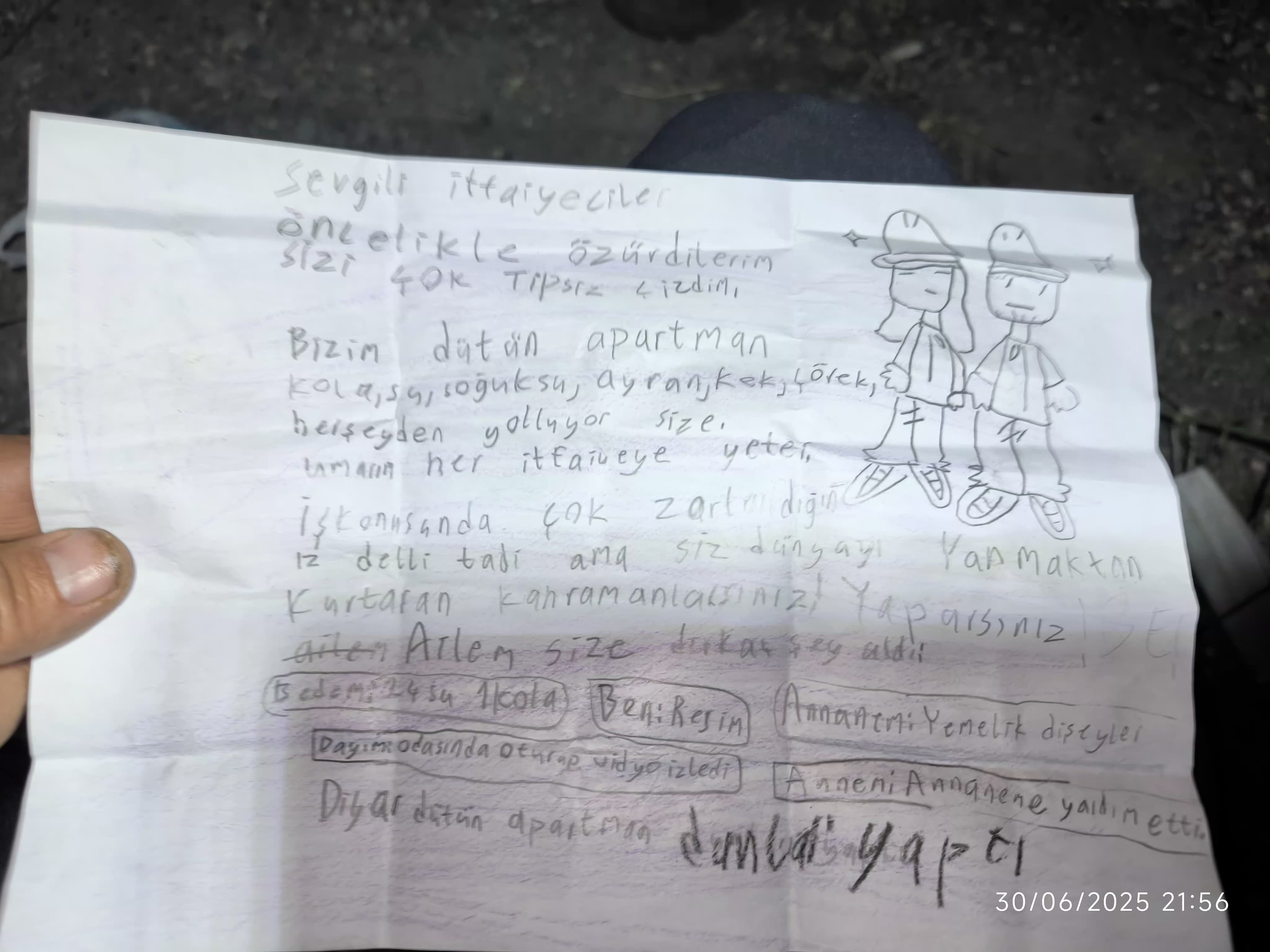 Orman Yangınının Karanlığını Bir Çocuğun Mektubu Aydınlattı1